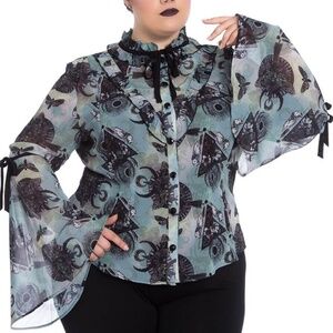 NWT Hellbunny Alchemy by Spin Doctor After Death Top 4xl